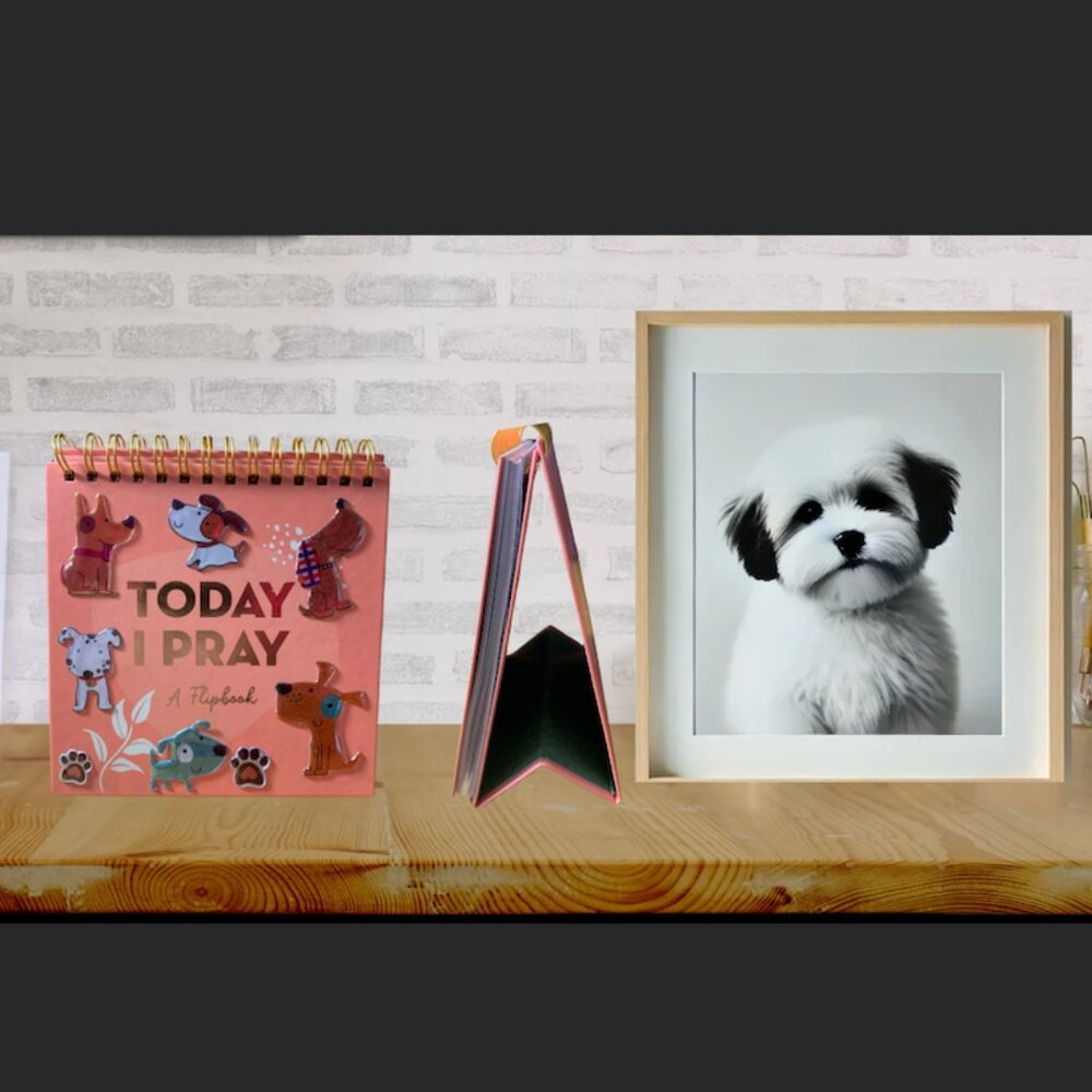 Dog-Inspired Prayer Flip-book – Daily Motivation and Positive Vibes